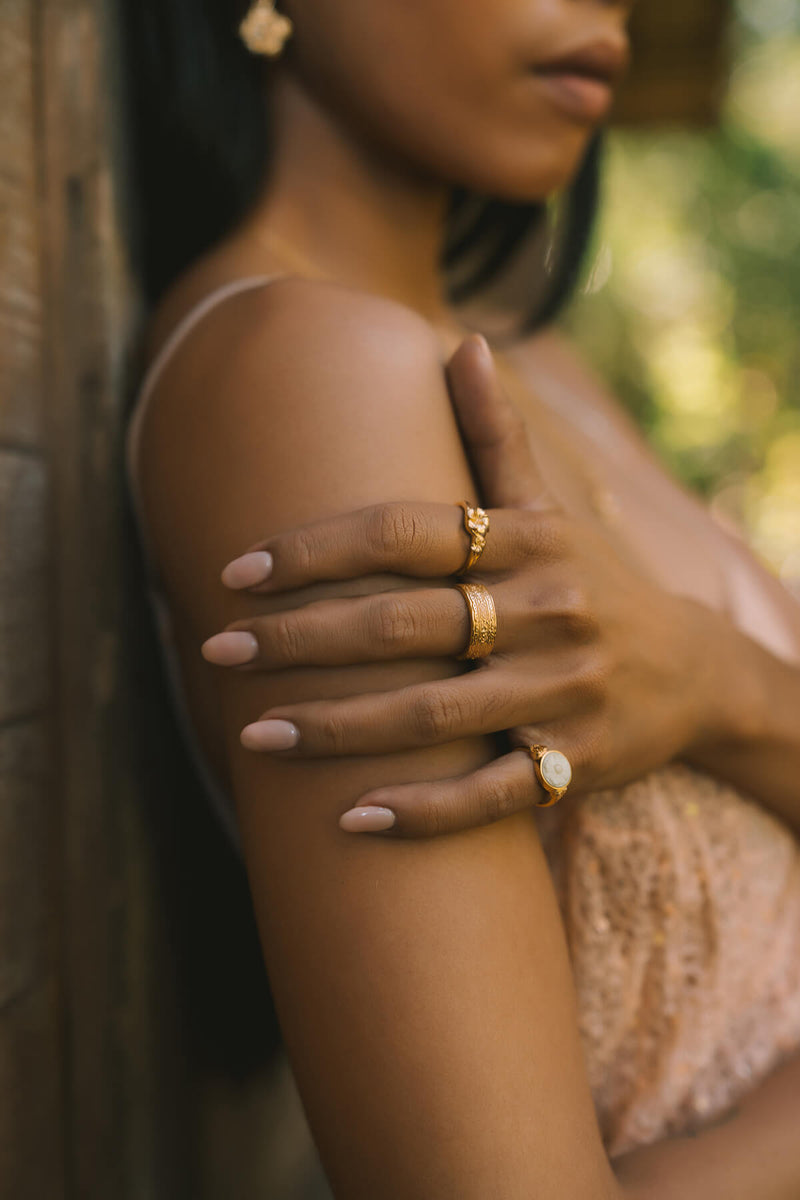 Frangipani Ring - Silver