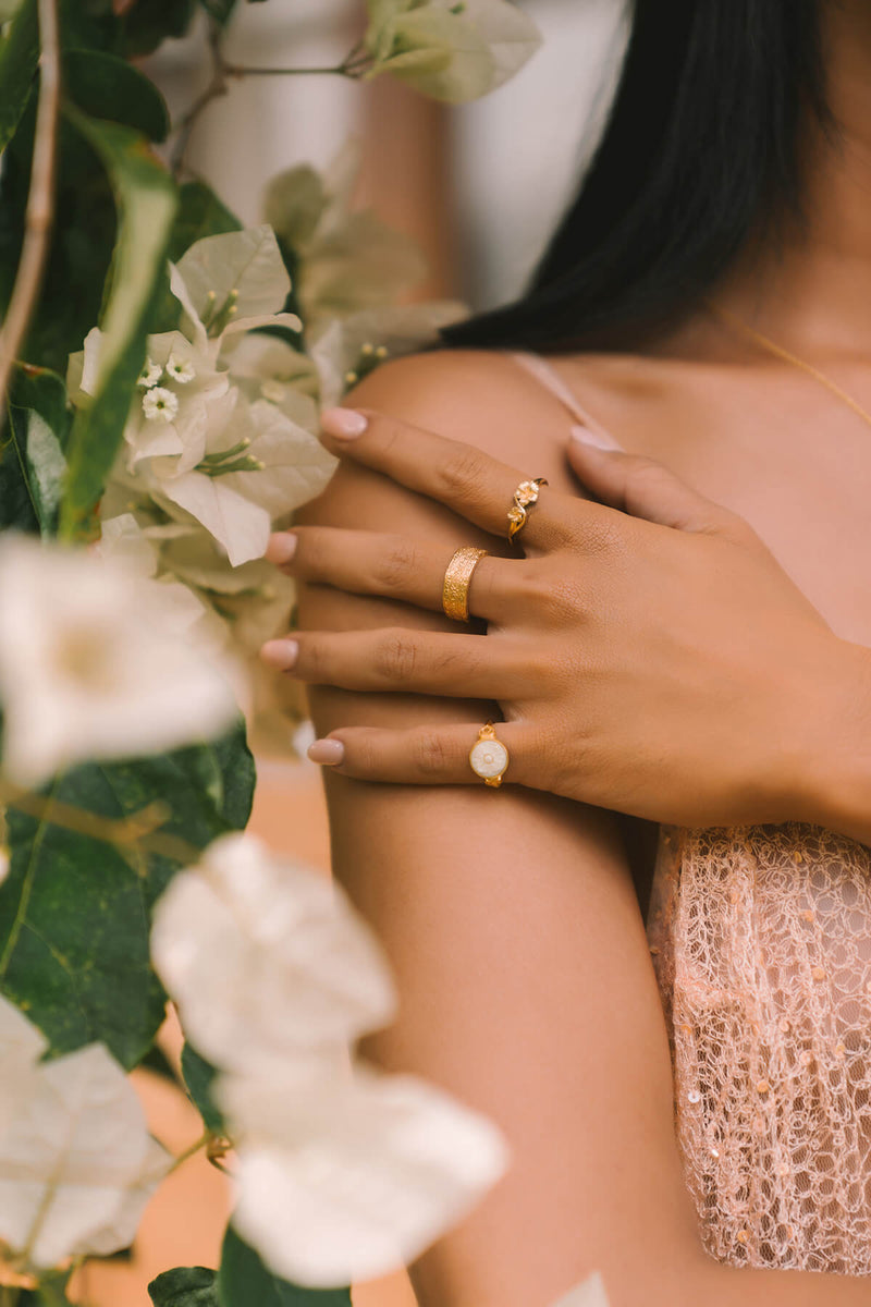 Frangipani Ring - Silver