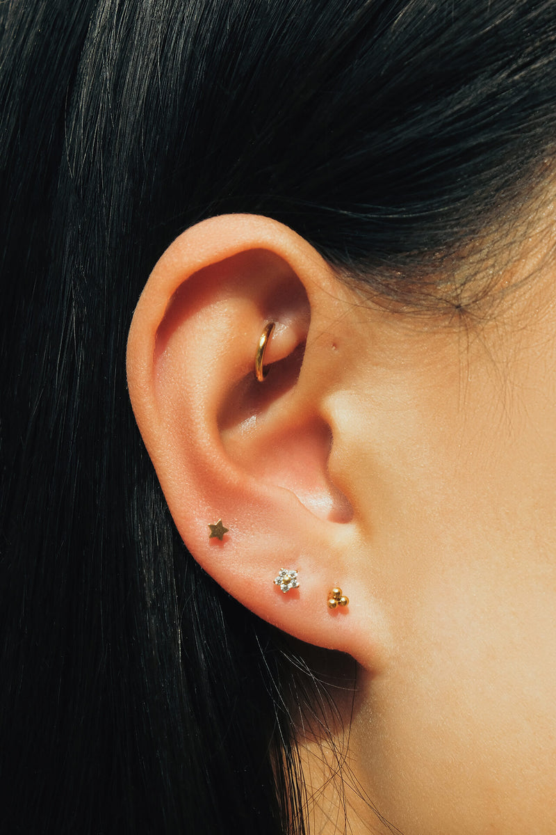 Mini Flower Zirconia - Piercing