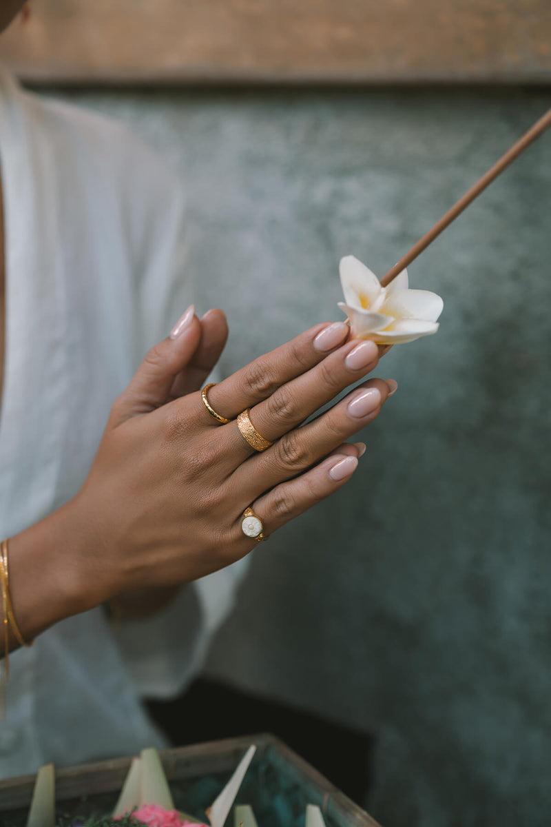 Bali Ornament Ring - Silver