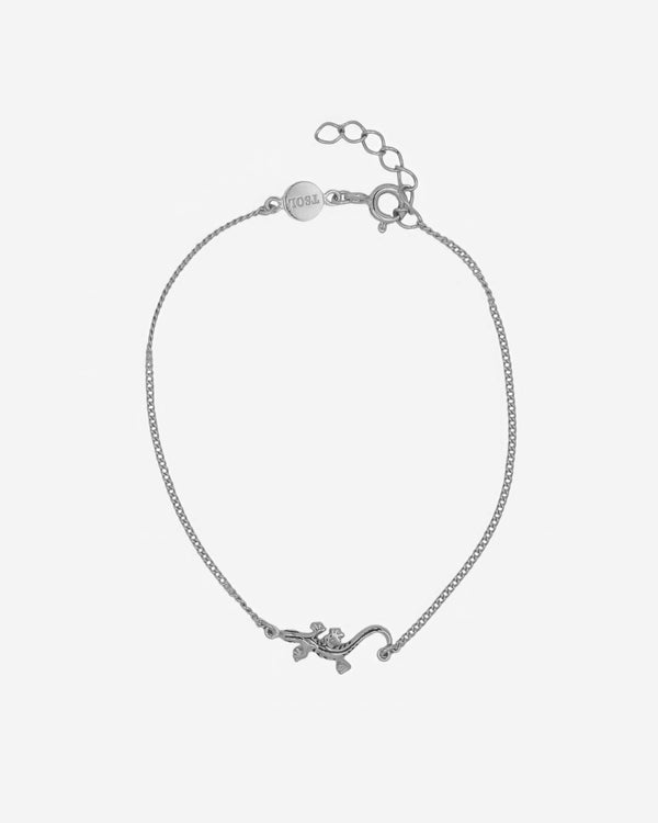 Gecko Armband - Zilver