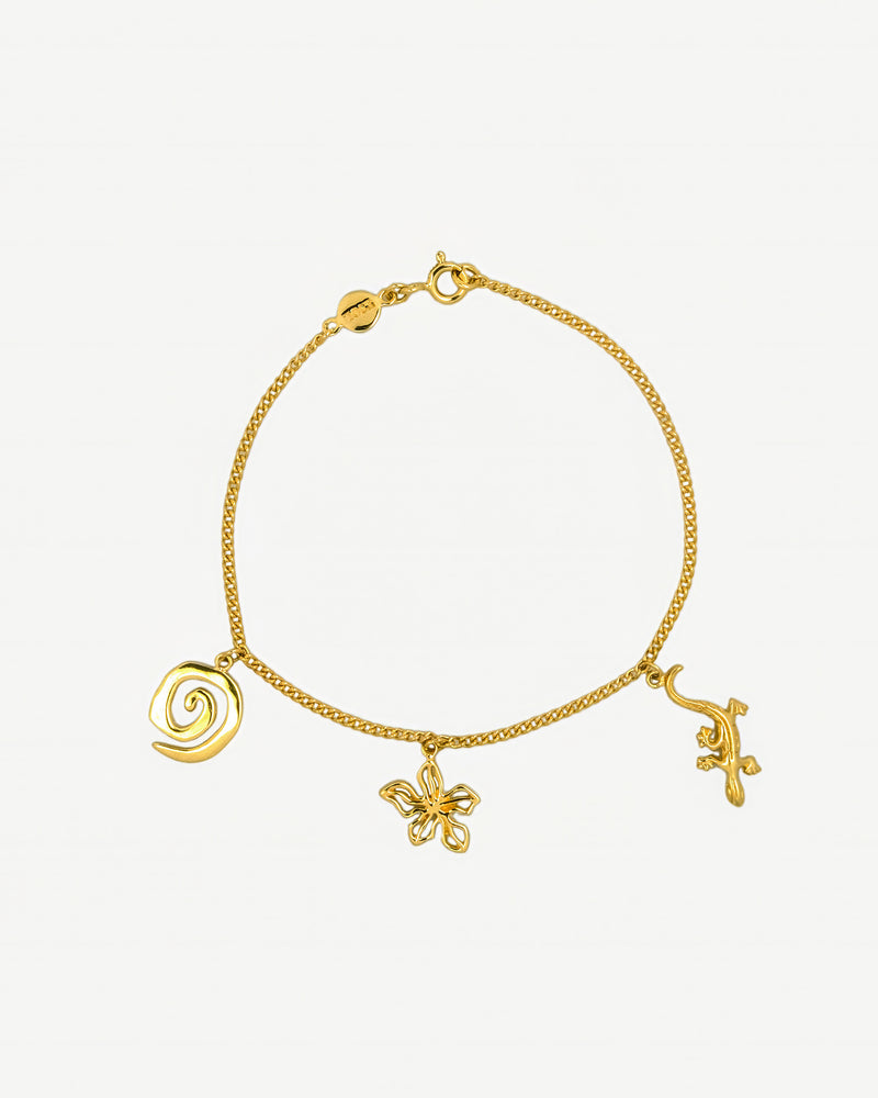 Bali Charms Armband - Goud