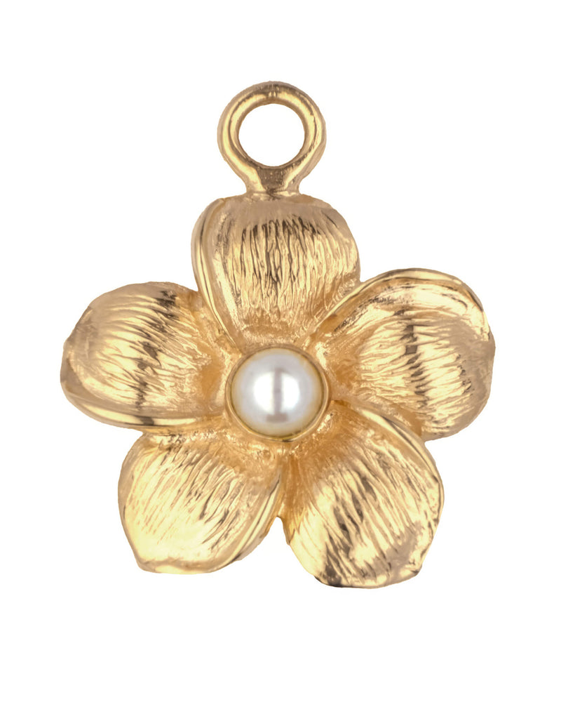 Frangipani Hoop Oorbel - Goud