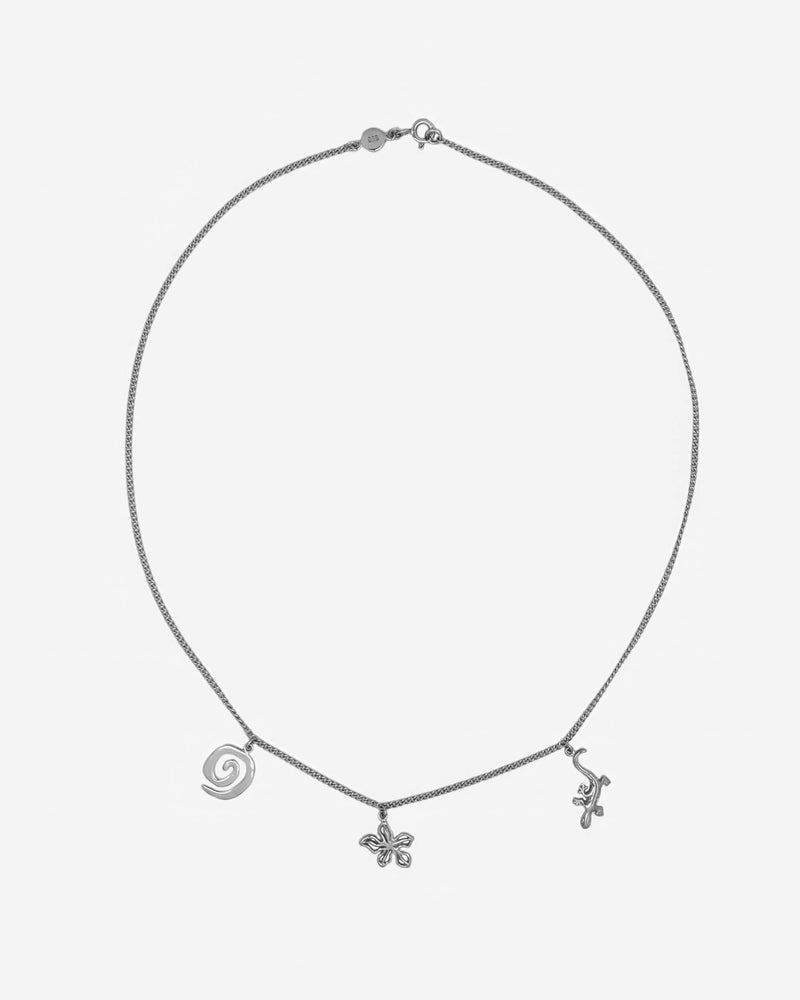 Bali Charms Necklace - Silver