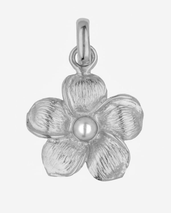 Frangipani charm - Silver