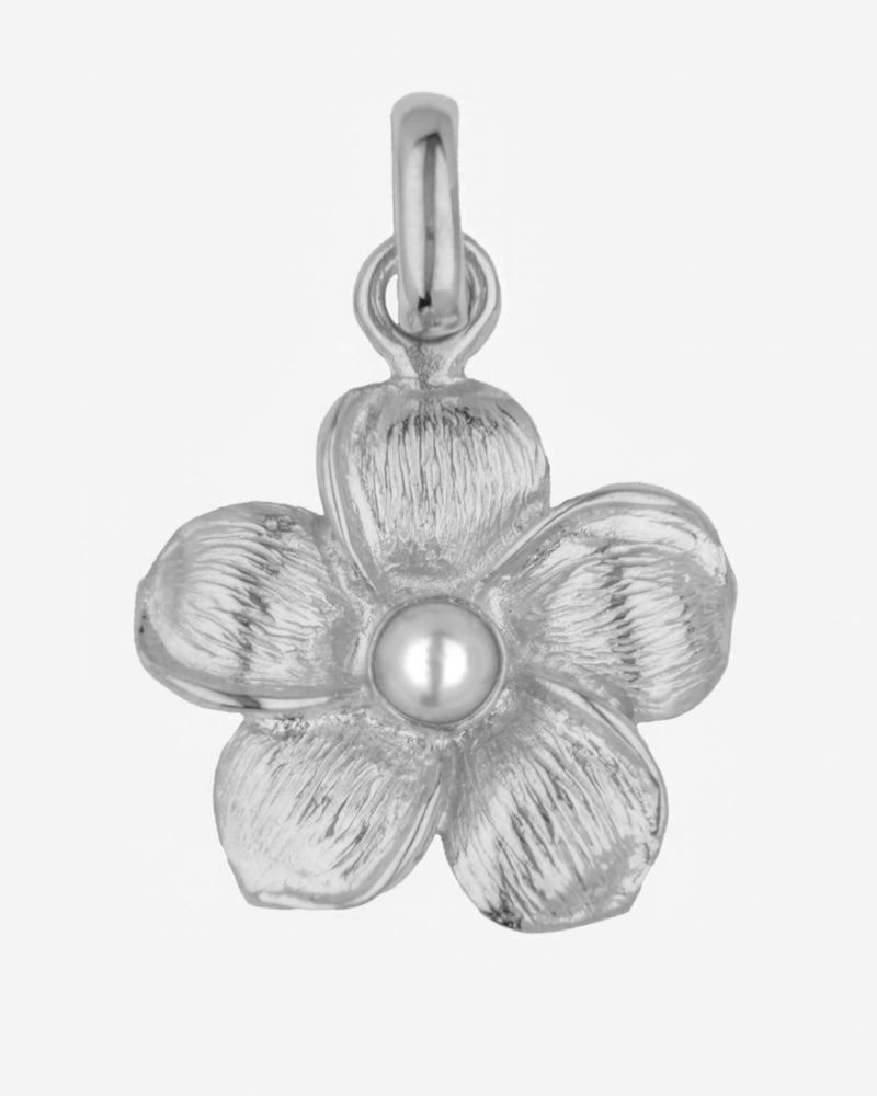 Frangipani charm - Silver