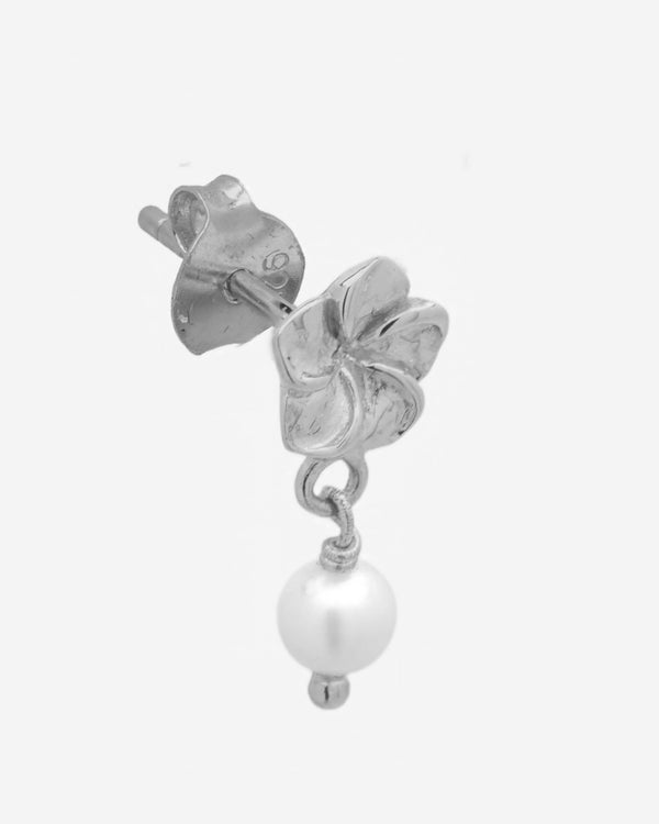 Frangipani Stud Earring - Silver