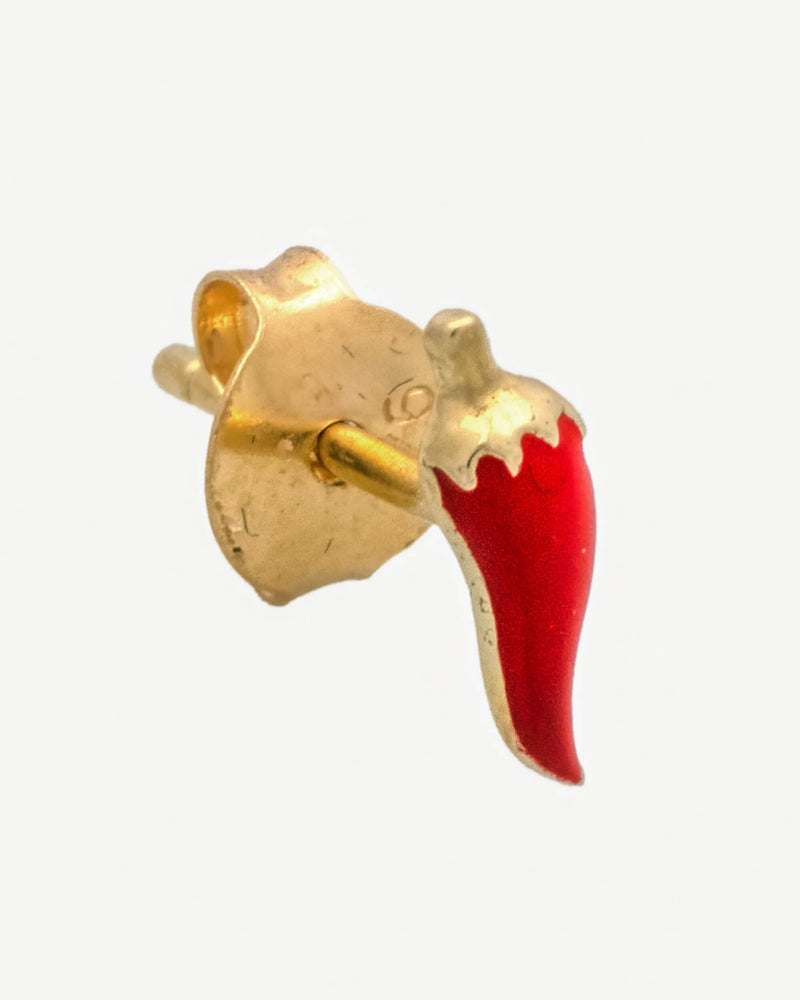 Spicy Chili Stud Earring - Gold