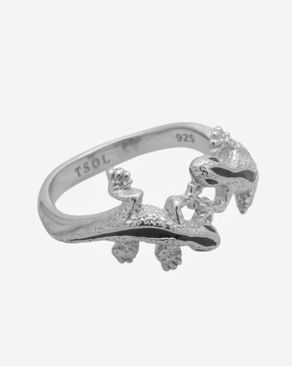 Gecko Ring - Zilver