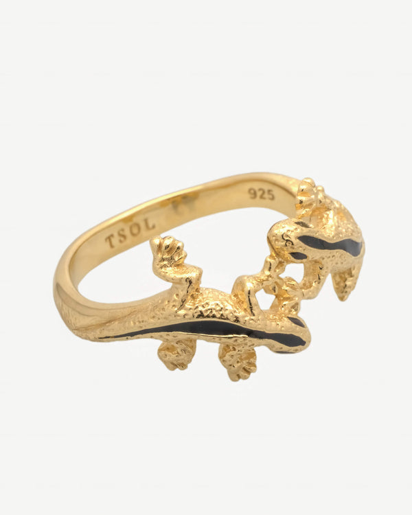 Gecko Ring - Goud