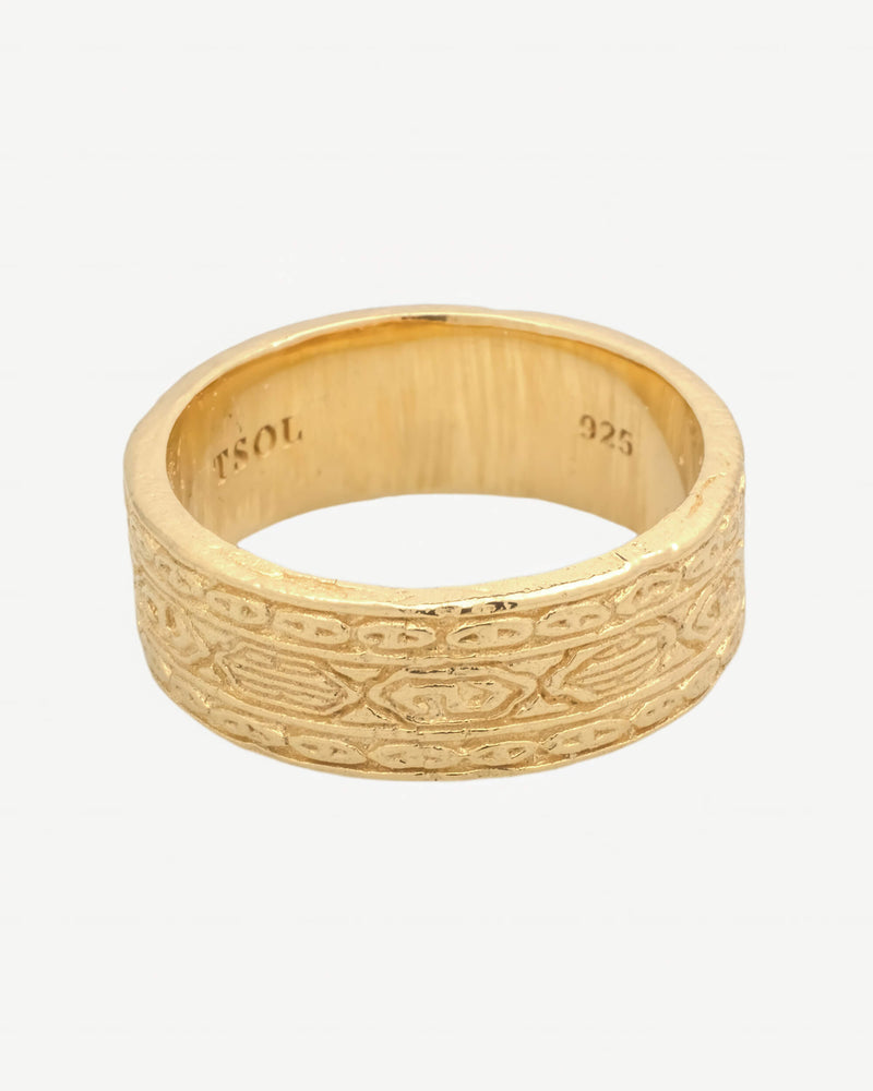 Batik Band Ring - Goud