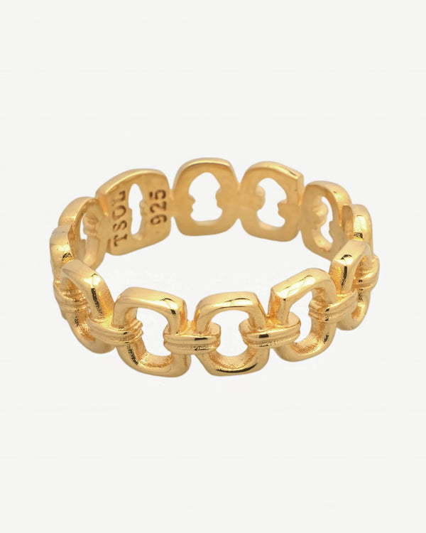 Linked Up Ring - Goud