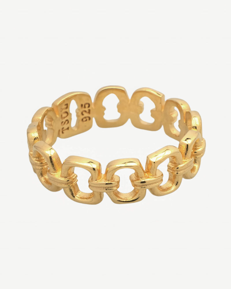 Linked Up Ring - Goud