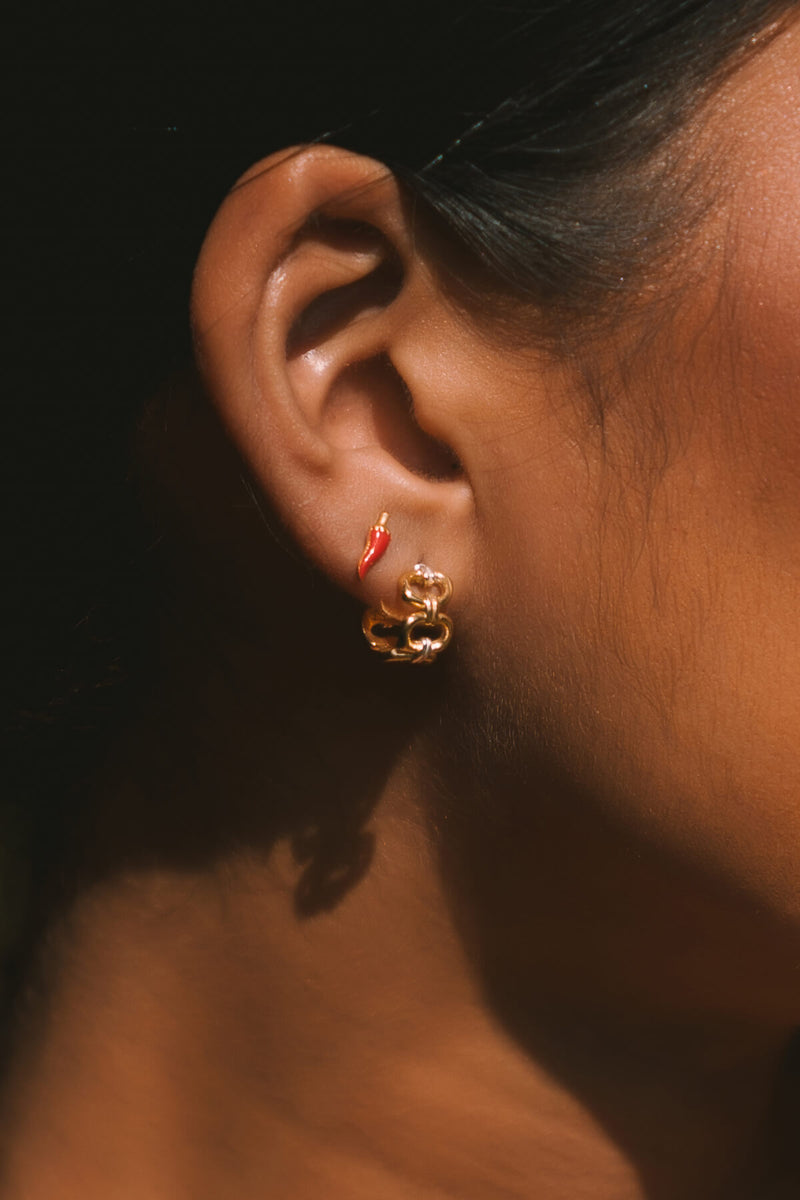 Linked Up Earring - Gold